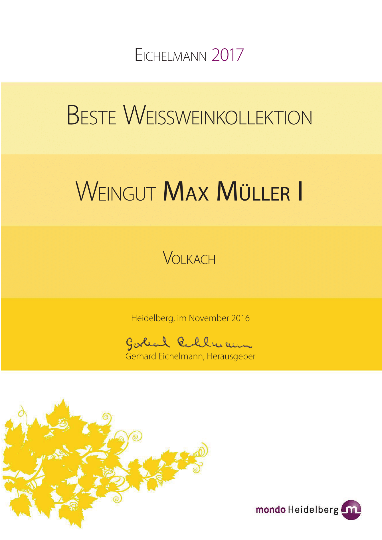 Weingut Max Müller I